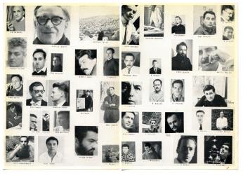 Partecipanti all'XI Premio Lissone, Palazzo delle Esposizioni, Lissone, 1959 | Partecipants to the XI Premio Lissone, Palazzo delle Esposizioni, Lissone, 1959